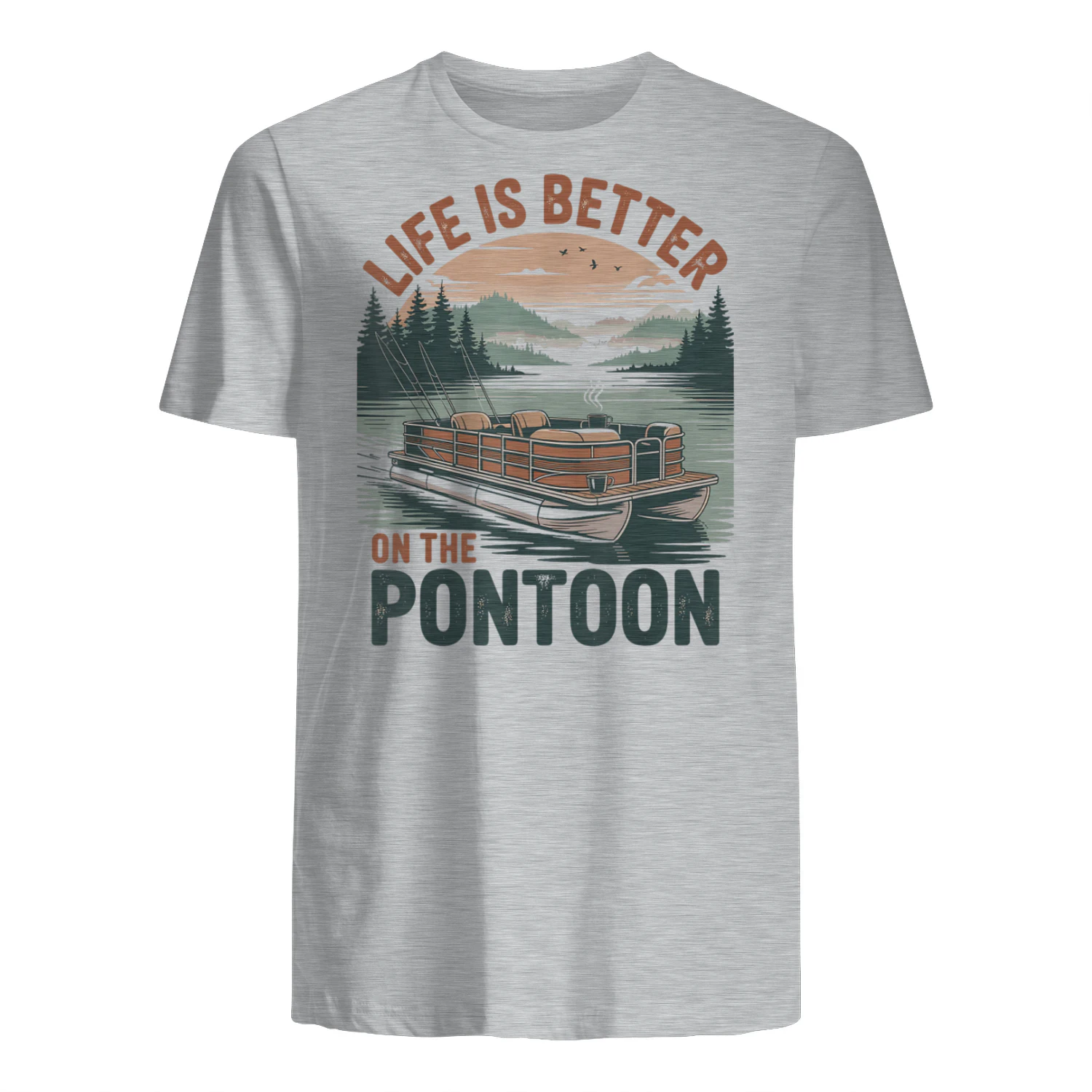 Vintage Pontoon Captain Pontoon Boat Vacation Summer Boating