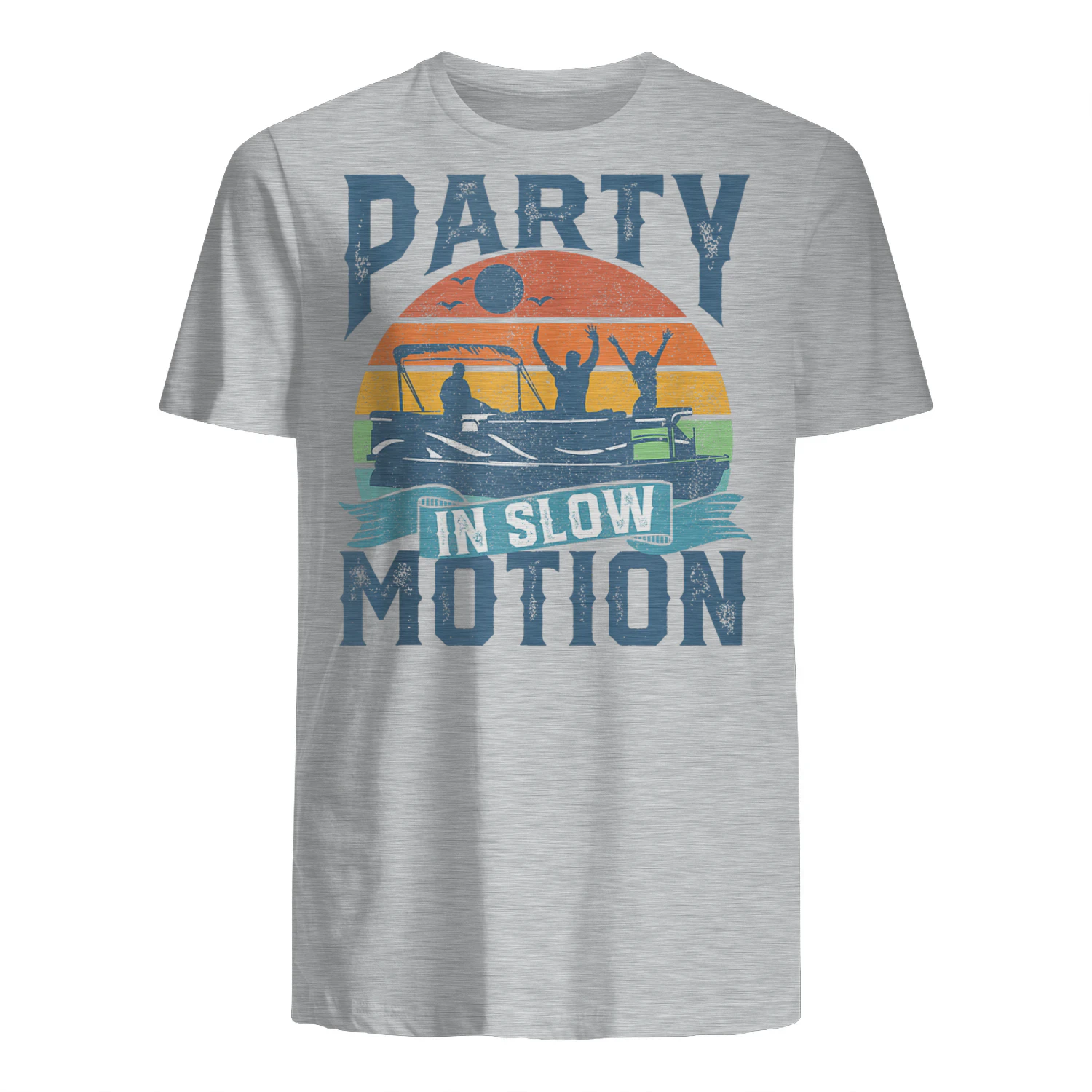 Party In Slow Motion Pontoon Lake Pontooning Boating Gift Tank