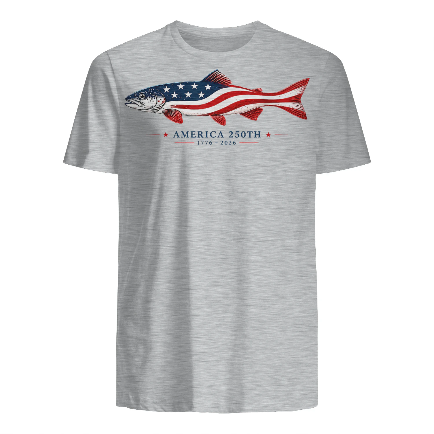 America 250th 1776 2026 USA Flag Fishing Patriotic