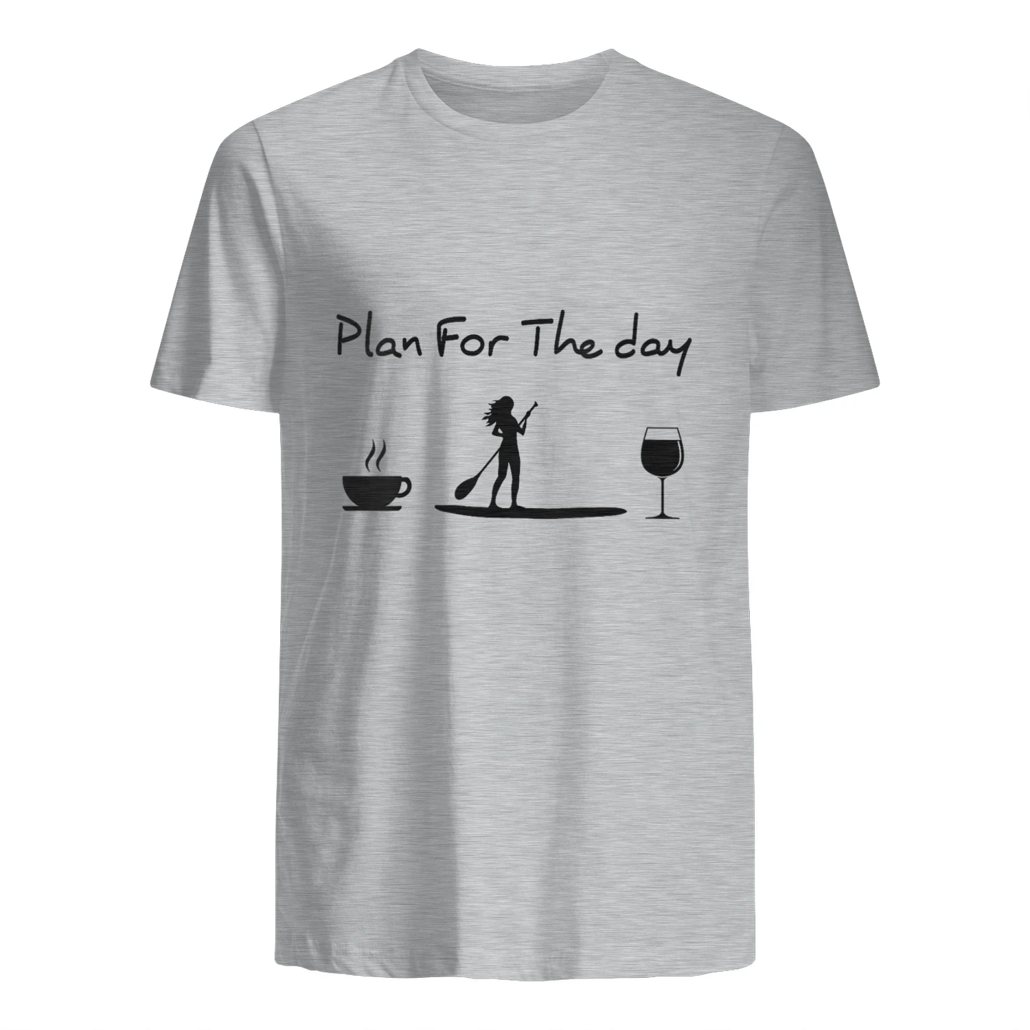 Womens Plan For The Day Coffee Paddleboard Wine