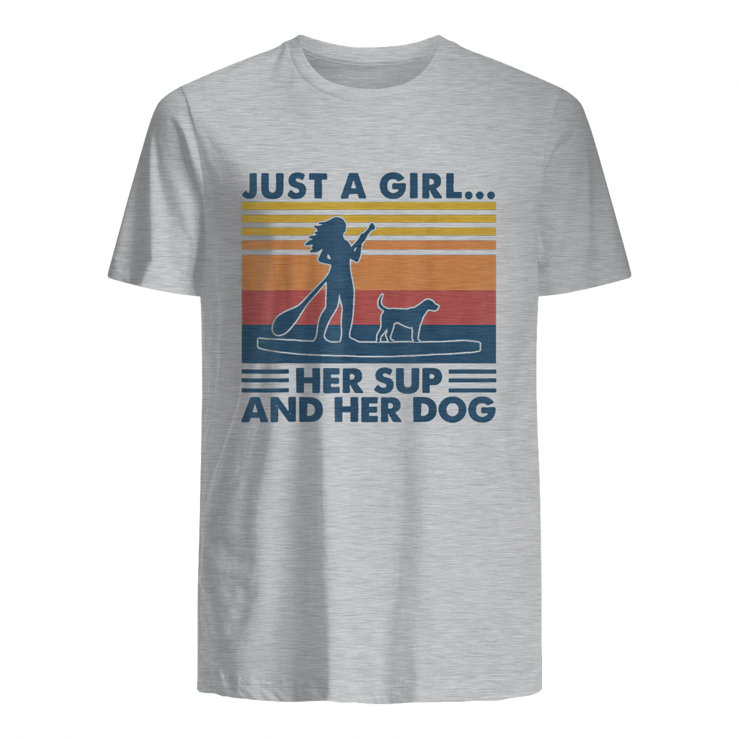 Just A Girl Her Sup And Her Dog Paddleboarding