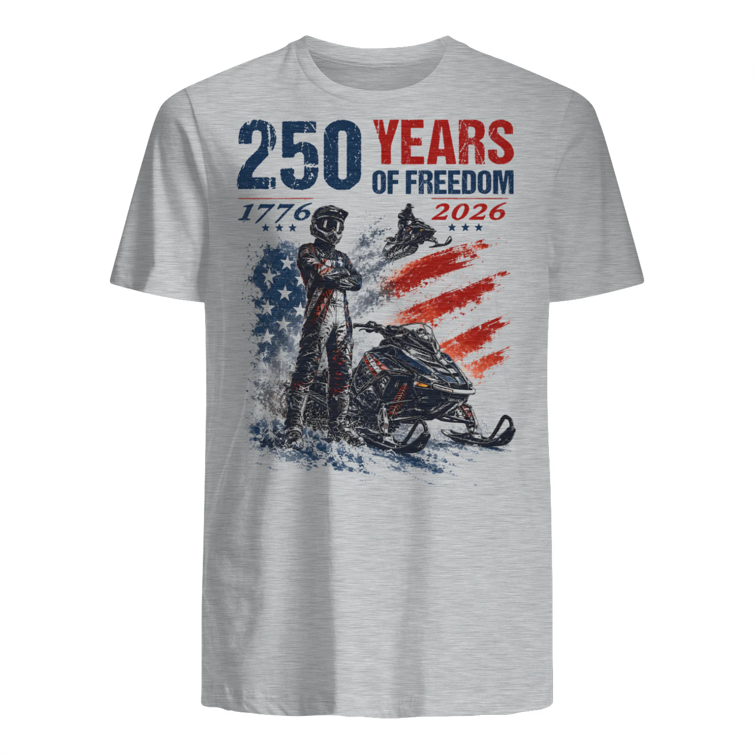 Snowmobile Sled 250 Years Of Freedom