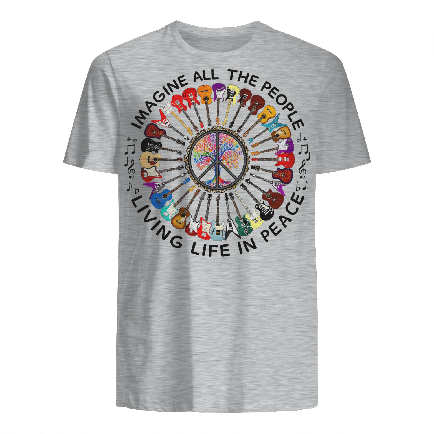 Guitar Imagine All The Peolpe Living Life In Peace