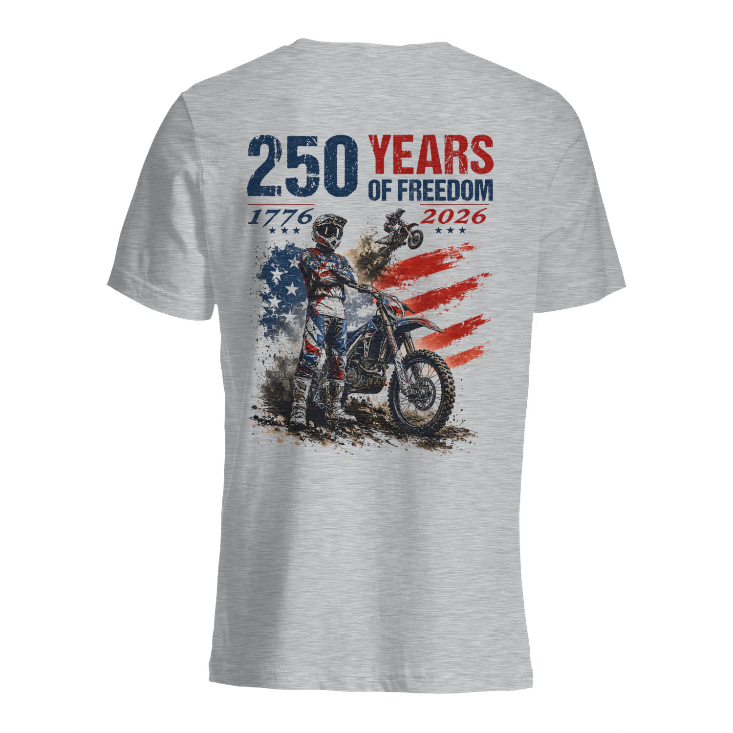 Dirt Bike Motocross 250 Years Of Freedom