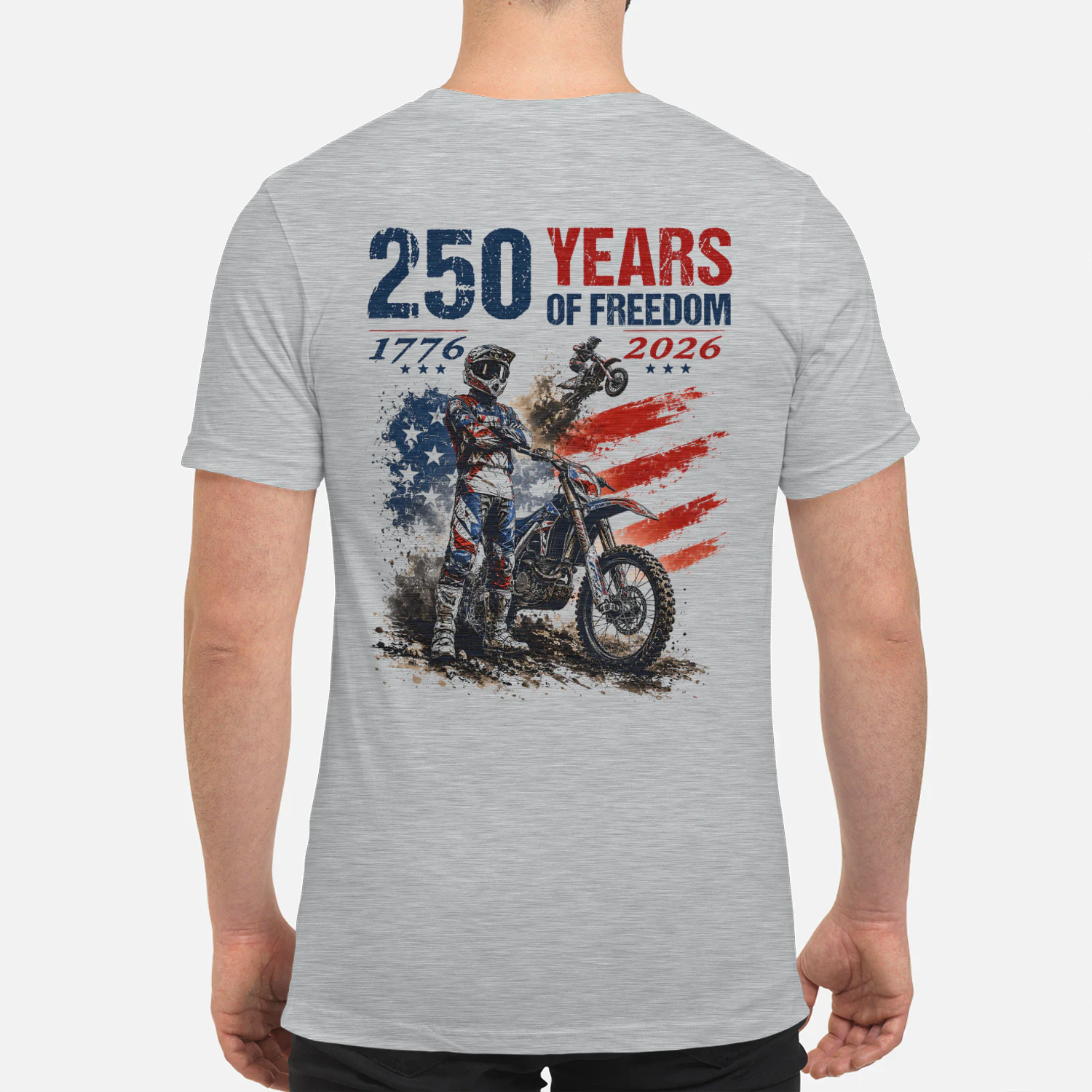 Dirt Bike Motocross 250 Years Of Freedom