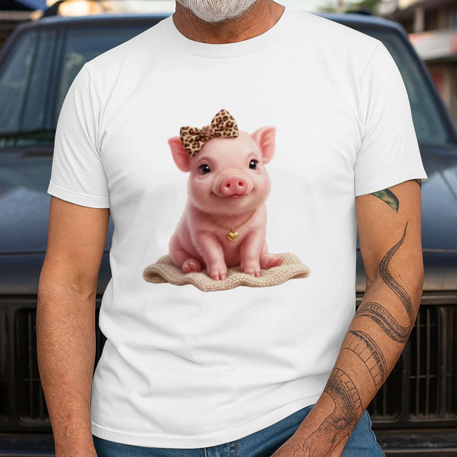 Leopard Bow Pig