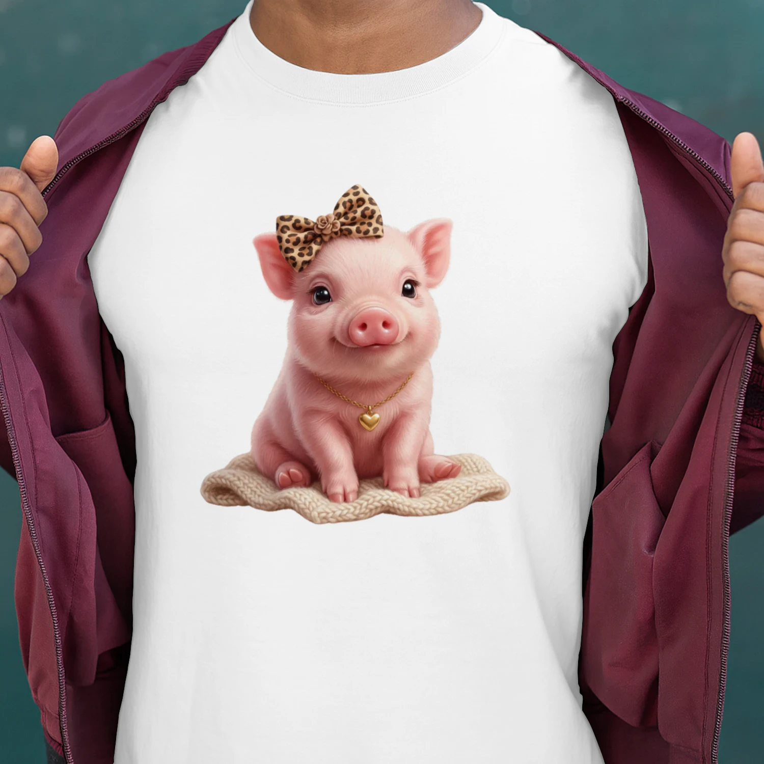 Leopard Bow Pig
