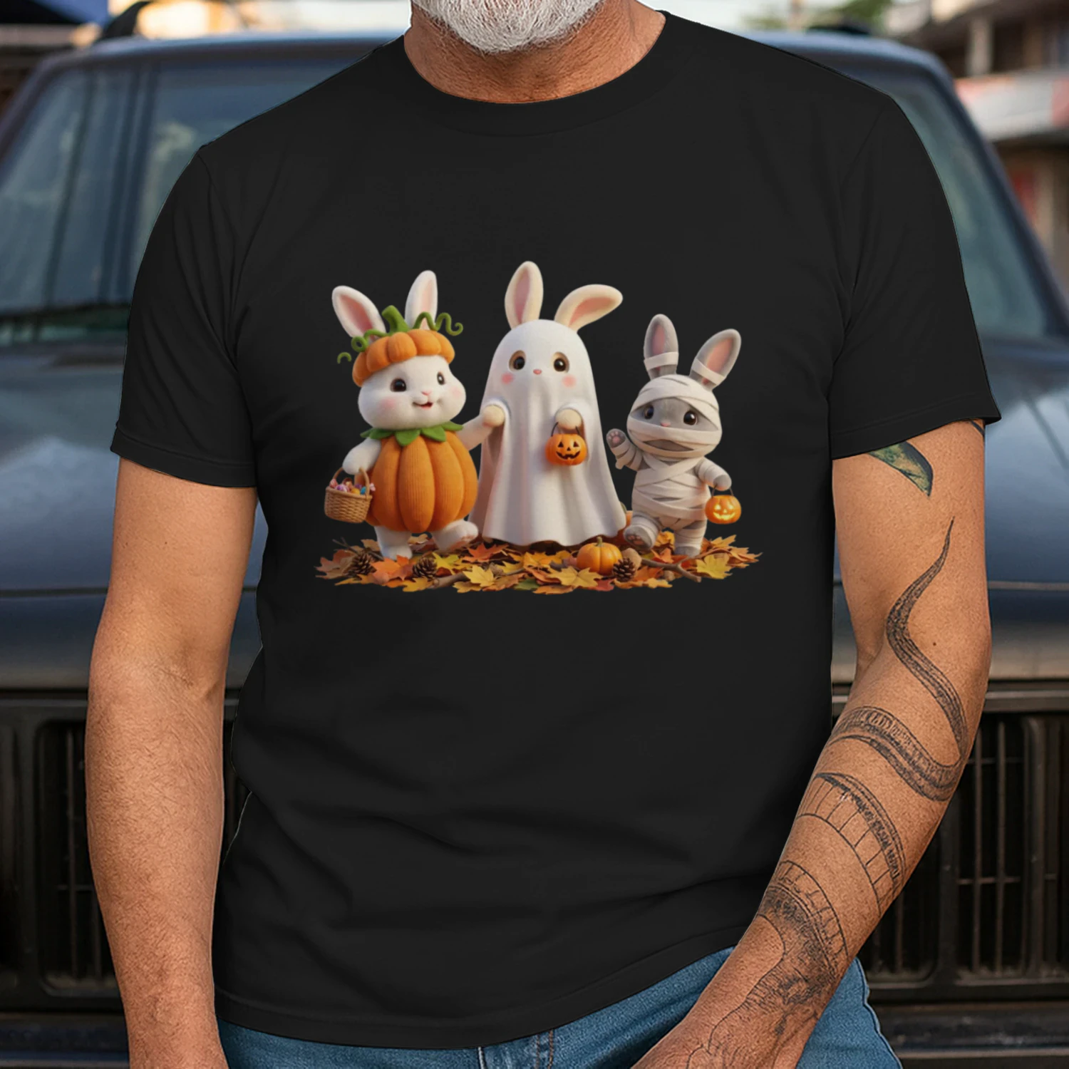 Halloween Bunny Trio