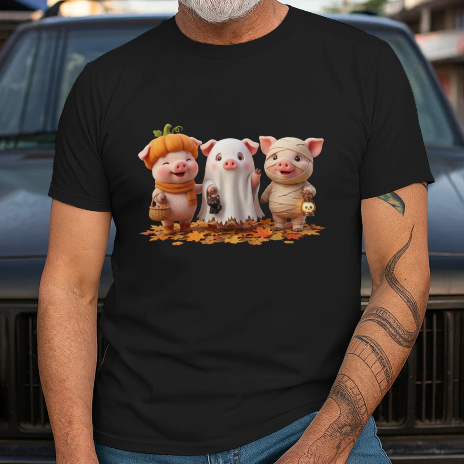 Halloween Pig Trio