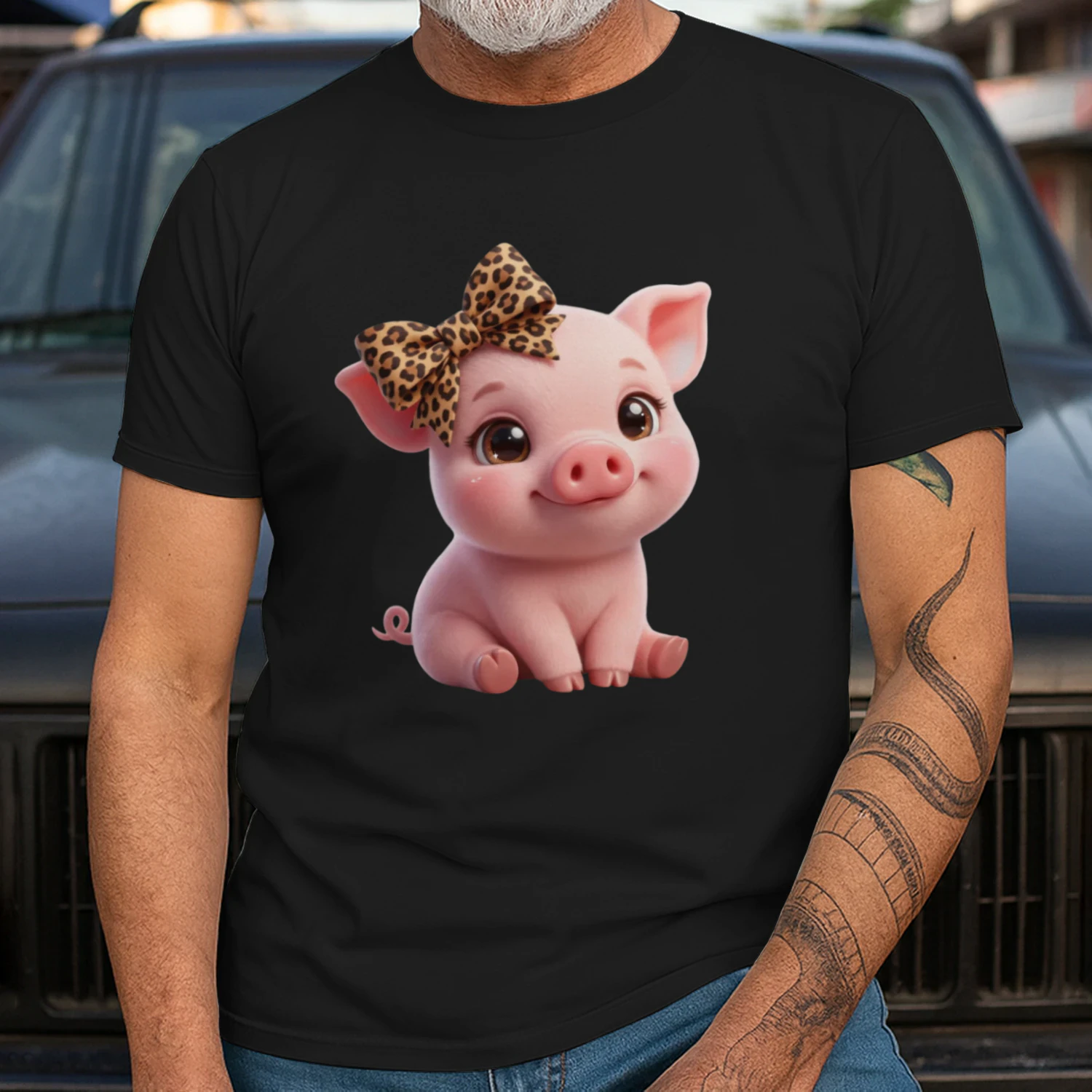 Leopard Bow Pig