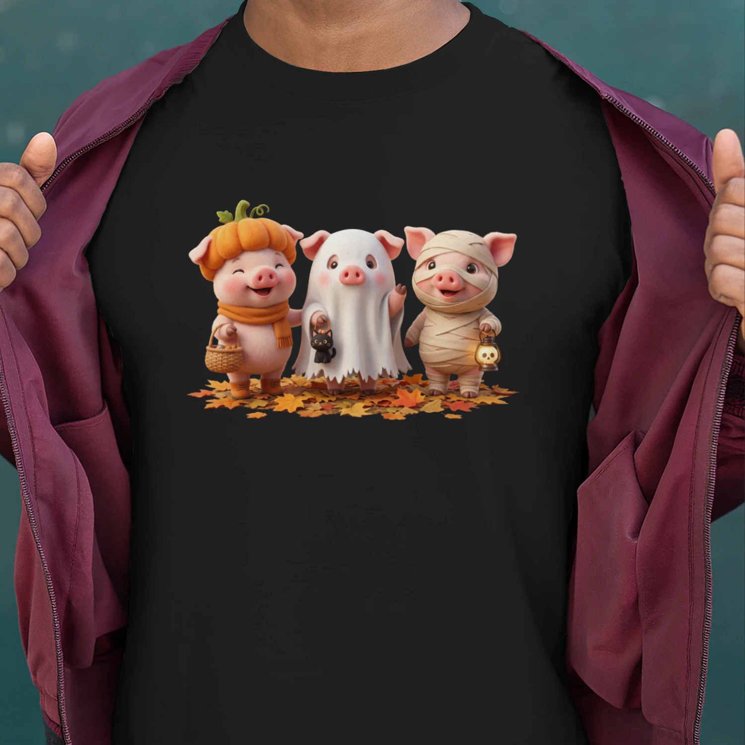 Halloween Pig Trio