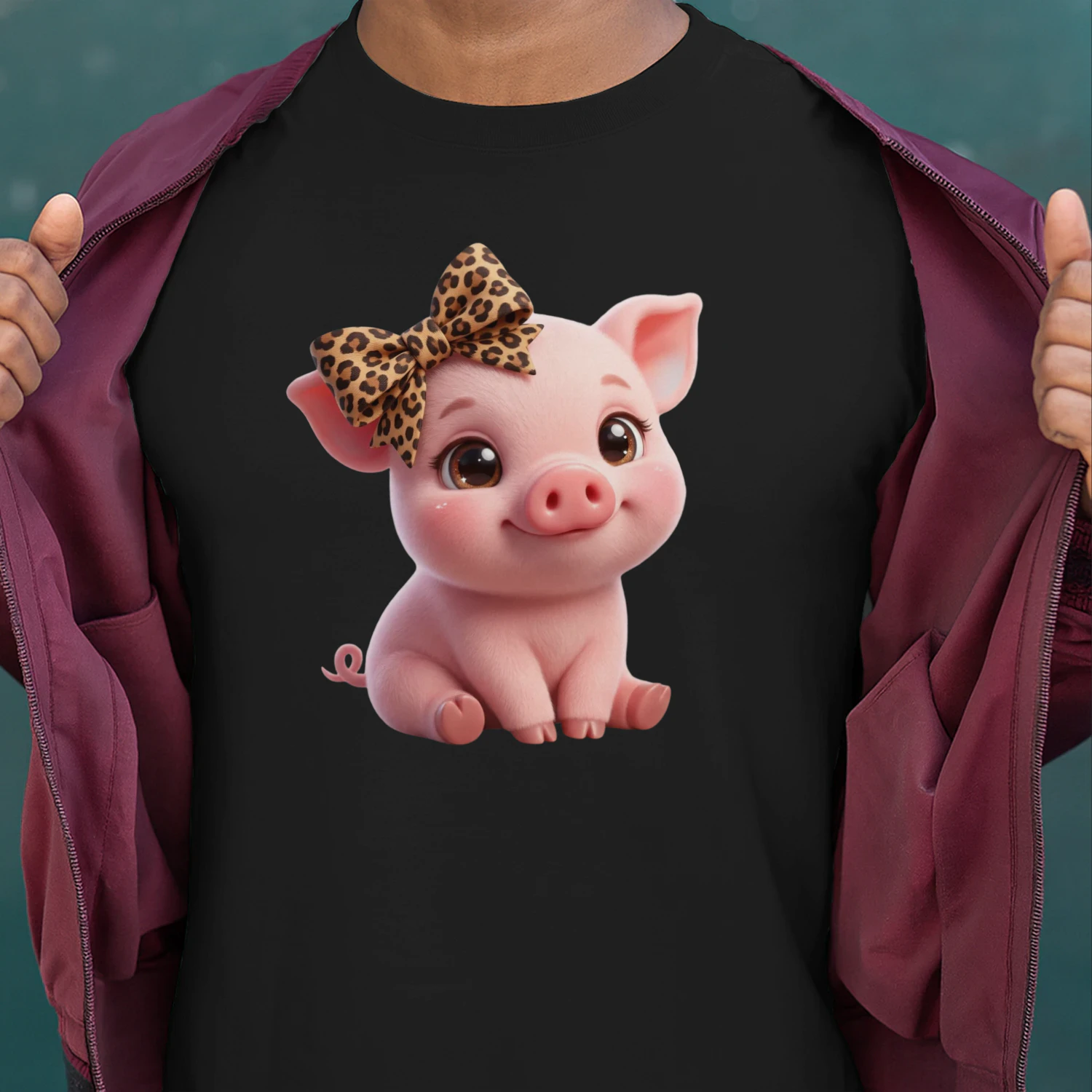 Leopard Bow Pig