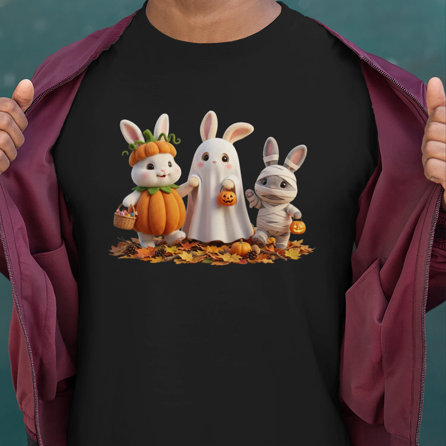 Halloween Bunny Trio