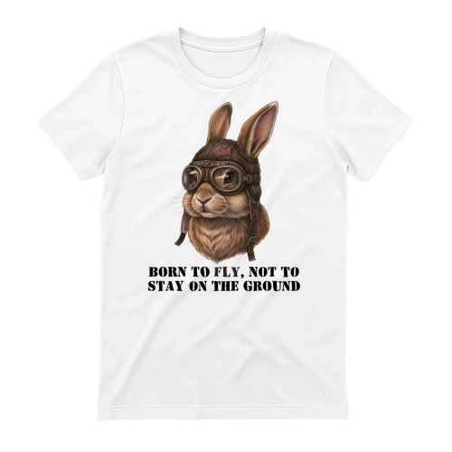 born-to-fly-pilot-bunny-shirt