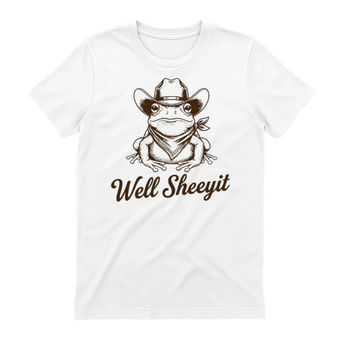 well-sheeyit-cowboy-frog-shirt