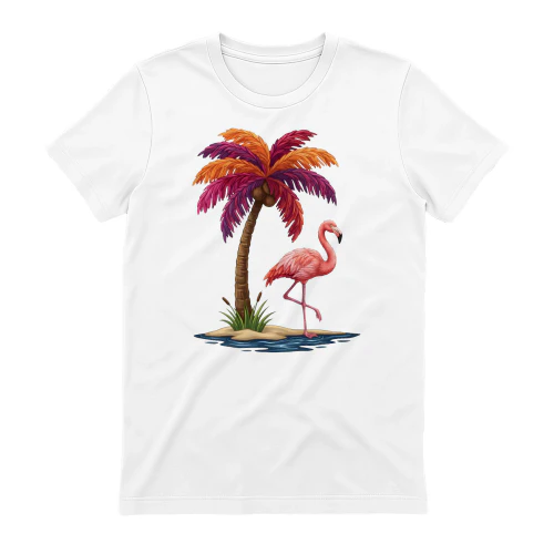 Tropical vibes and flamingo