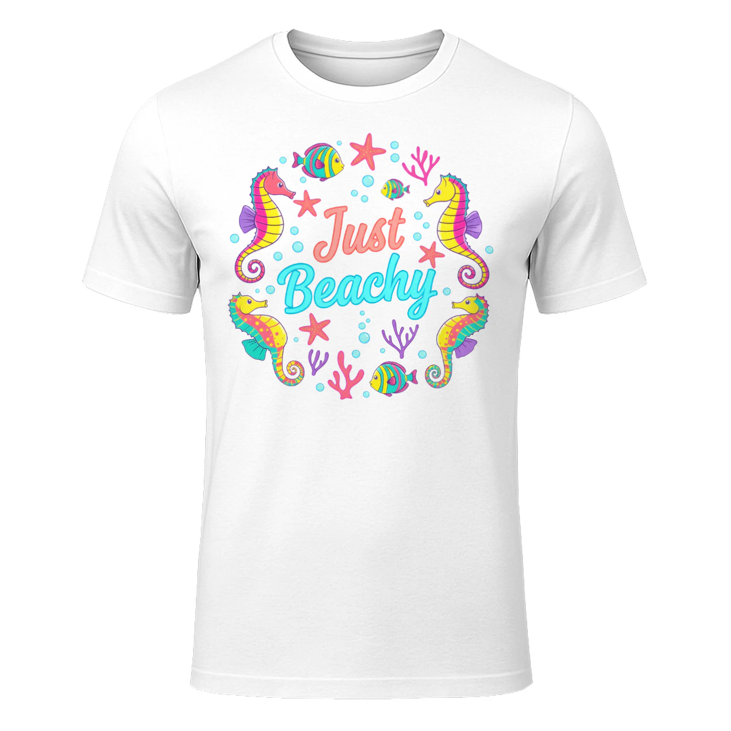 Just Beachy Cute Seahorse Ocean Summer T-Shirt 