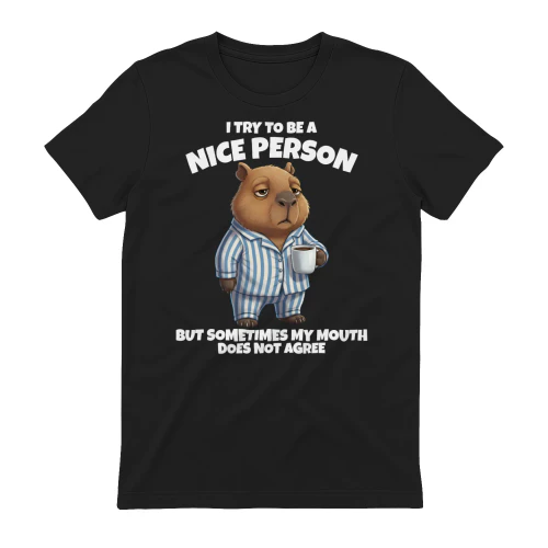 I Try To Be A Nice Person Sarcastic Sloth White