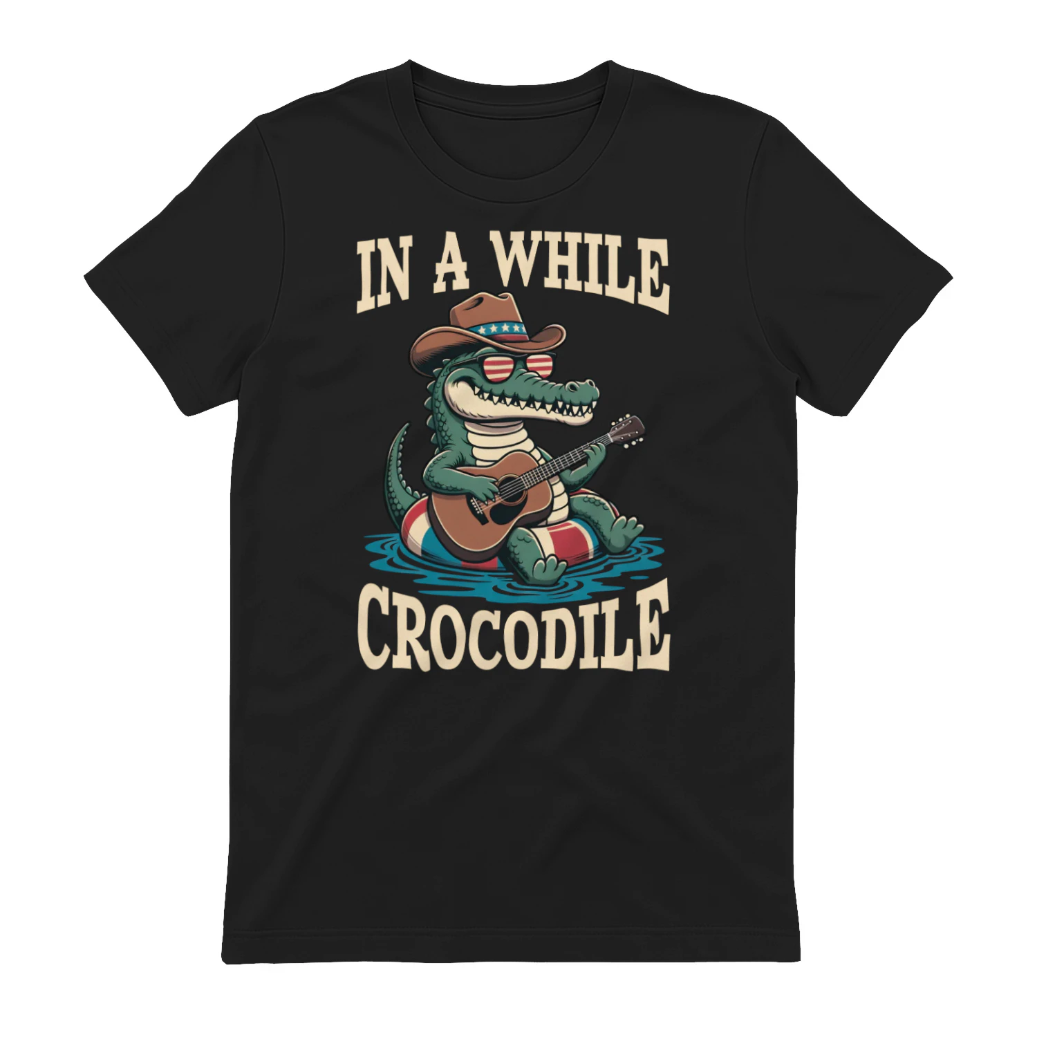In A While Crocodile T-Shirt | Funny 4th of July Gift