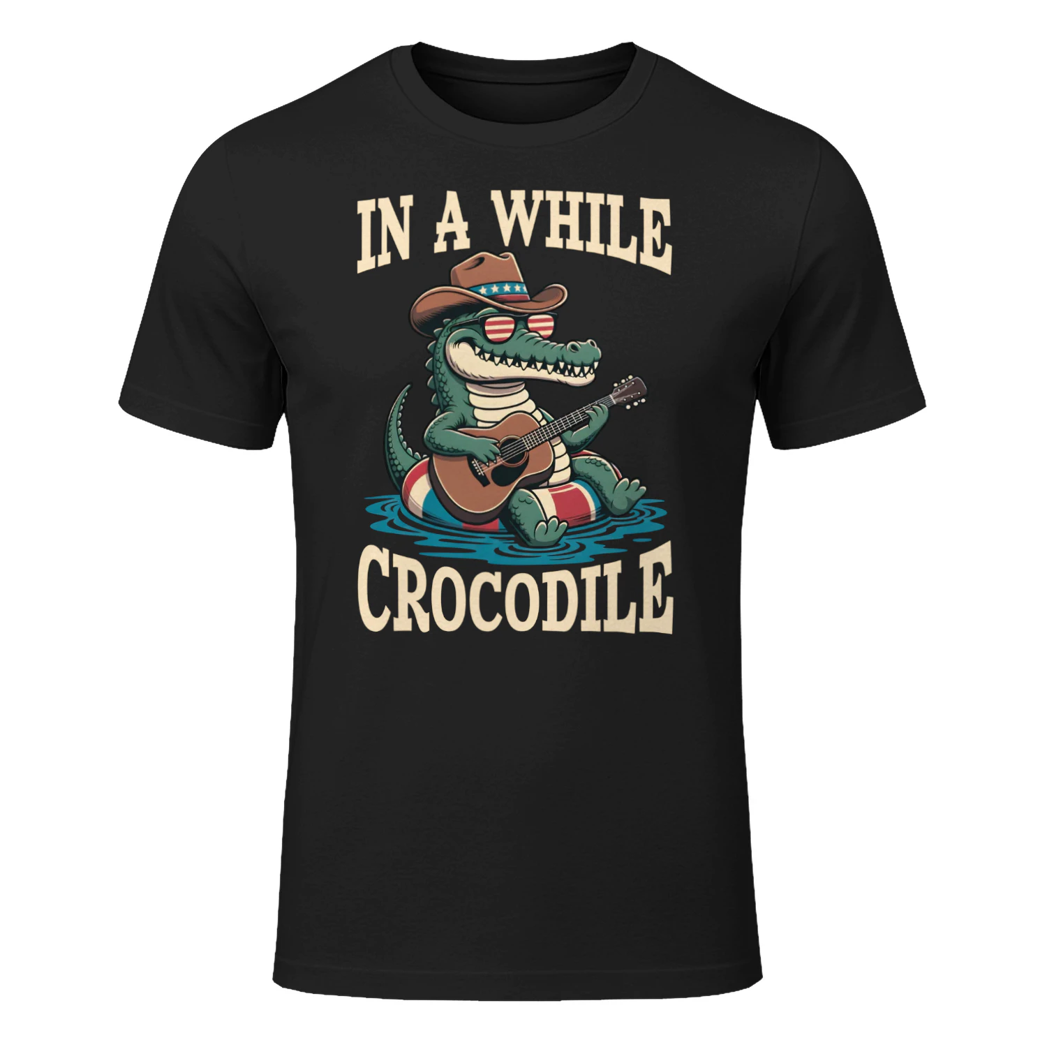 In A While Crocodile T-Shirt | Funny 4th of July Gift