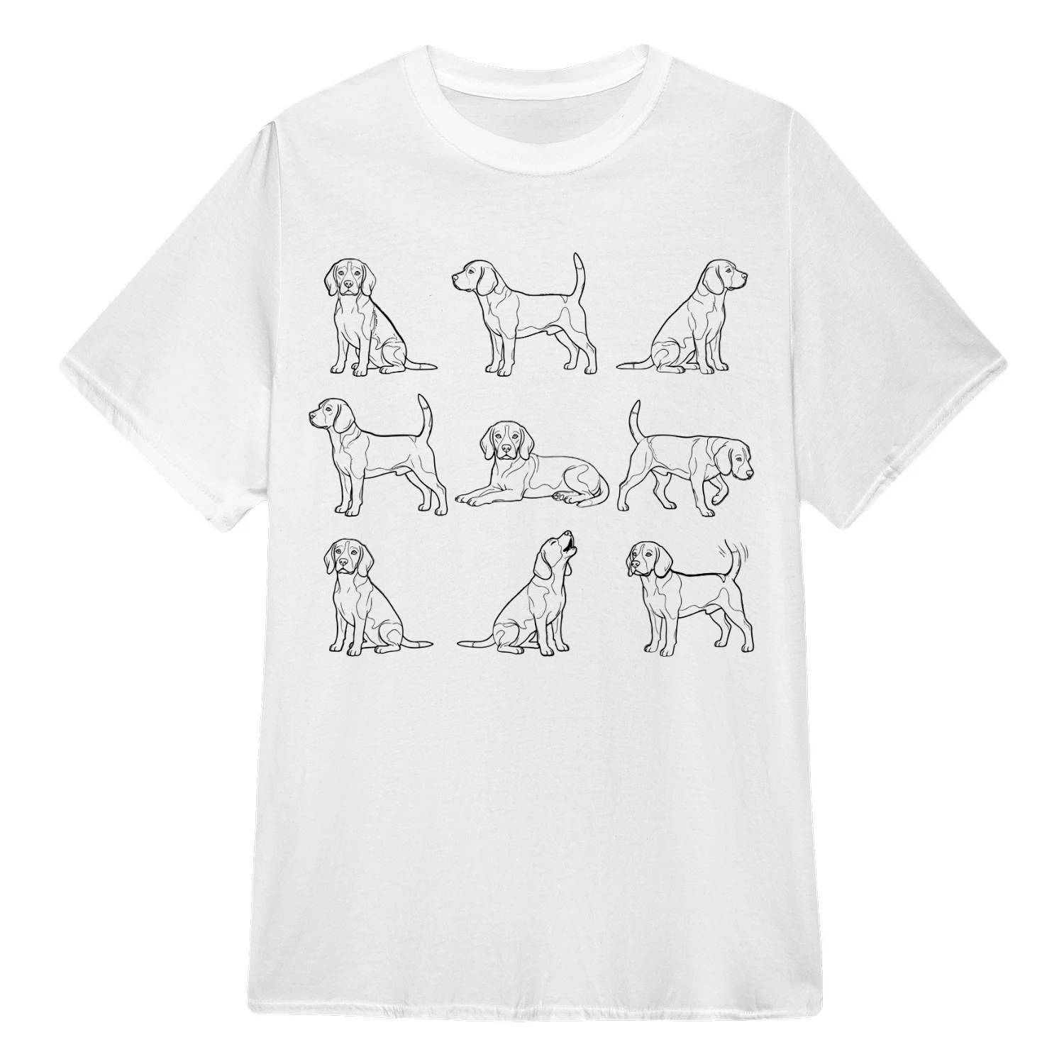 Beagles Line Art