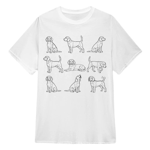 Beagles Line Art