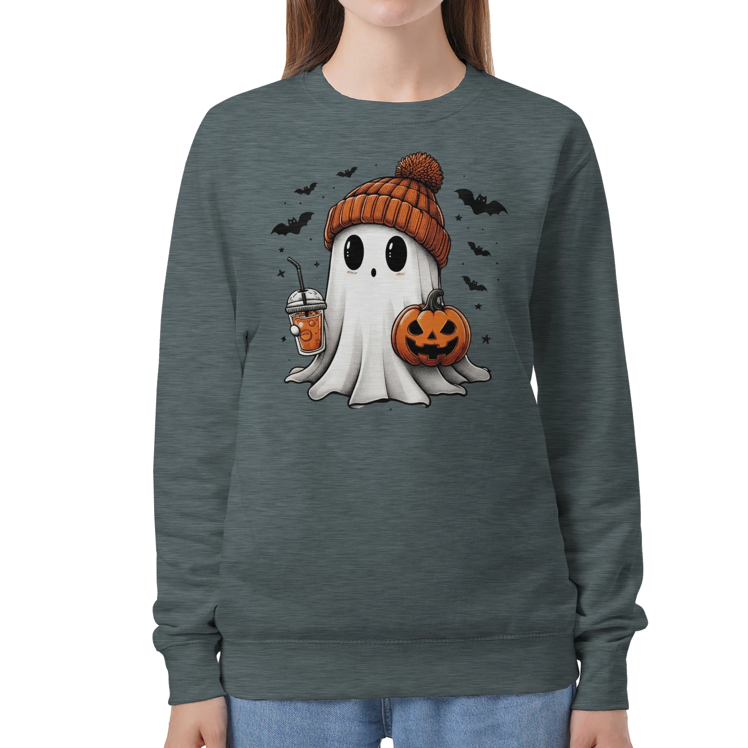 De Pumpkin Spice Ghost Sweatshirt