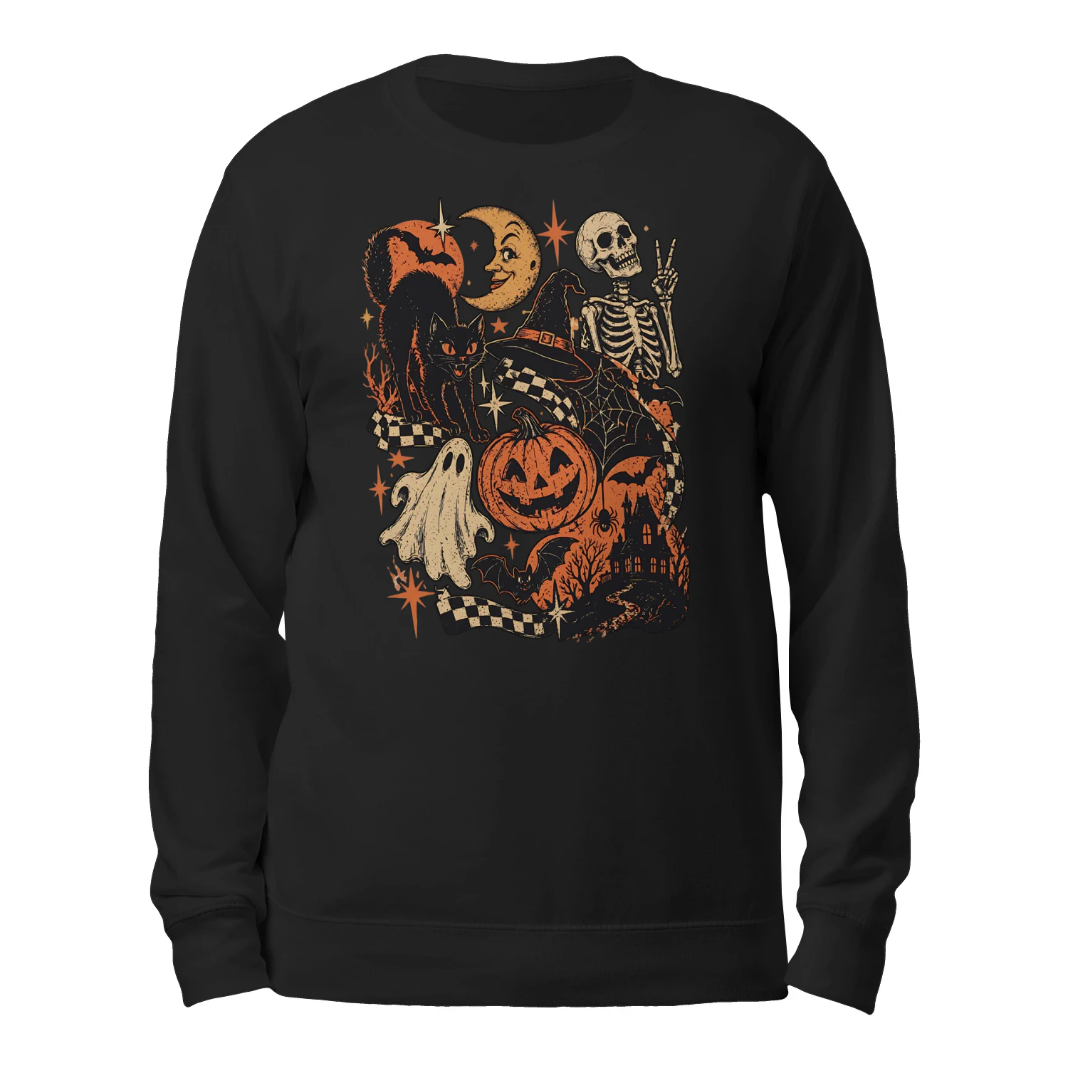 The 'Midnight Flash' Vintage Spooky Unisex Sweatshirt