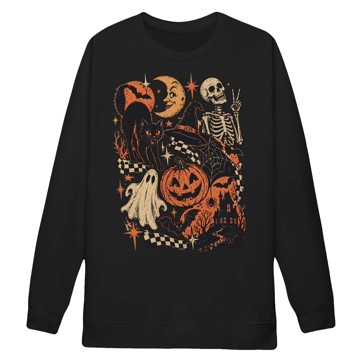 The 'Midnight Flash' Vintage Spooky Unisex Sweatshirt