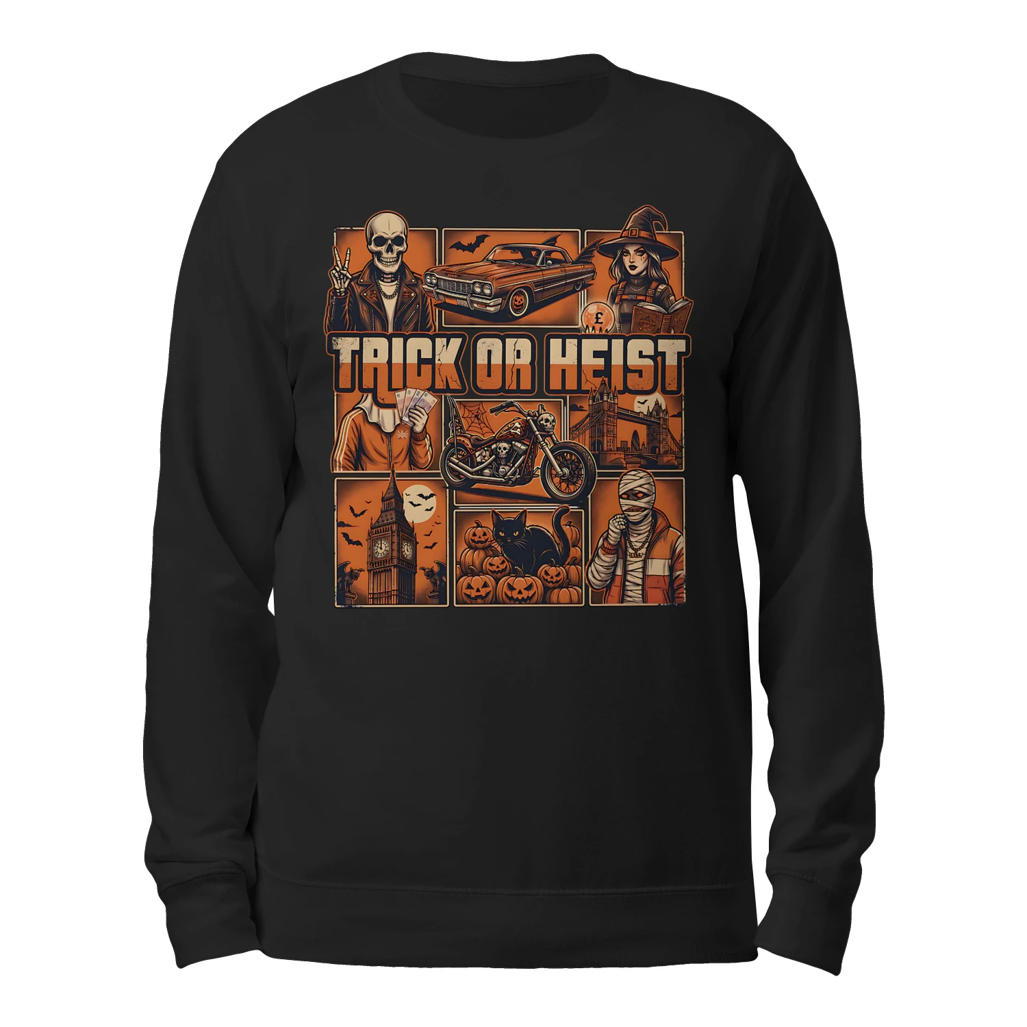 Halloween Trick or Heist Halloween style Sweatshirt