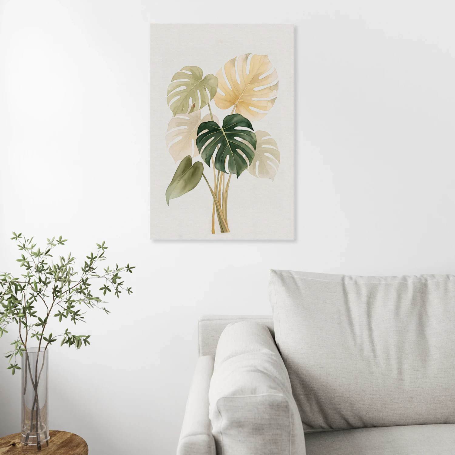 Monstera Leaves Wall Art