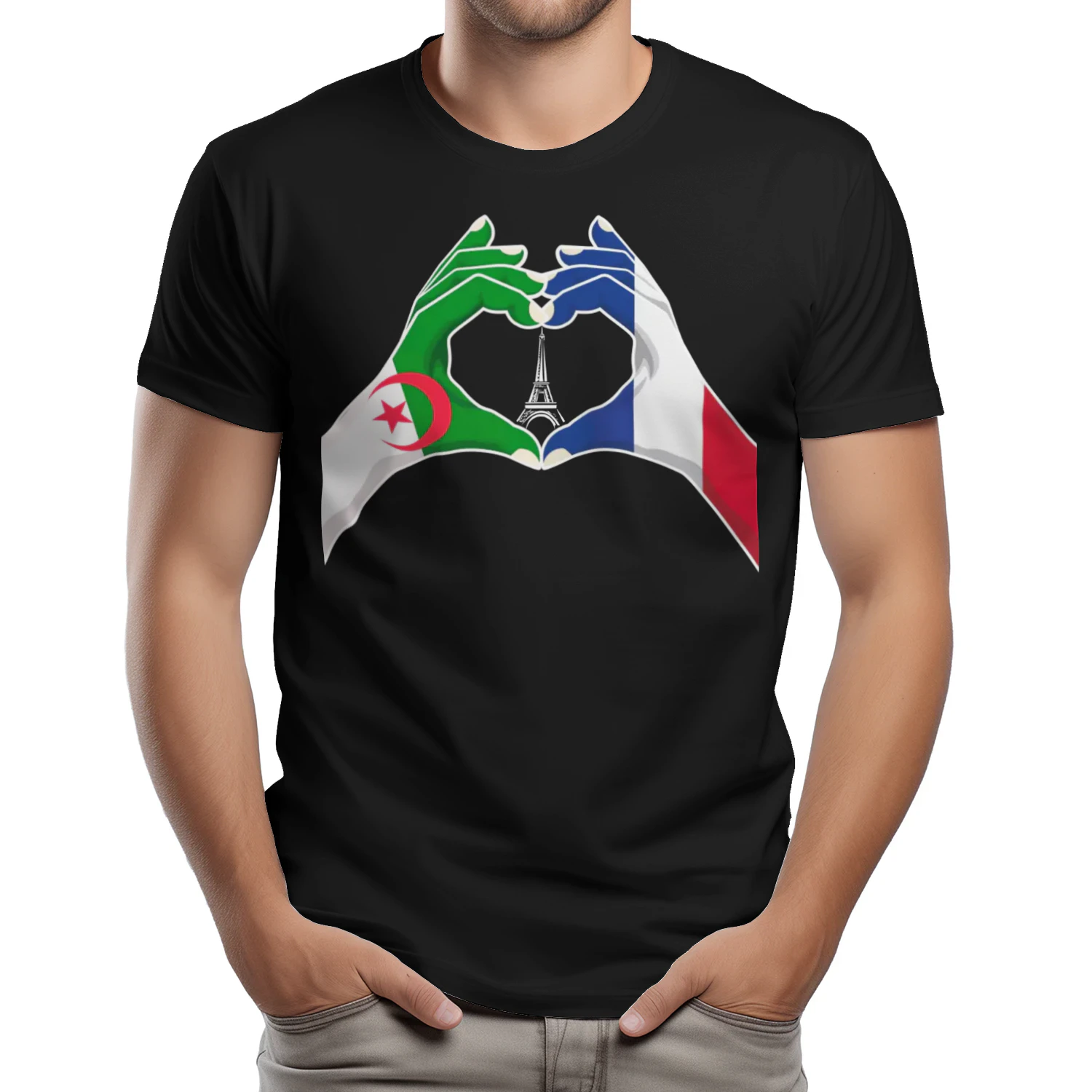 France & Algeria in My Heart T-Shirt