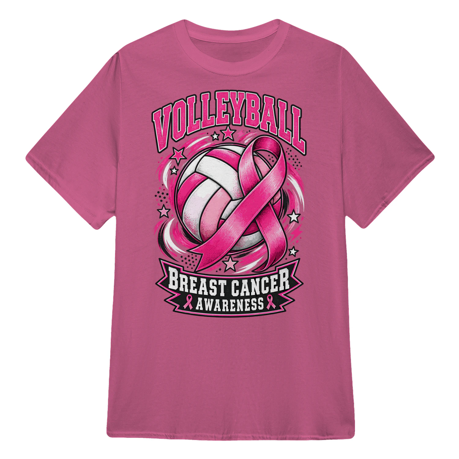 Volleyball Breast Cancer Awareness Tee