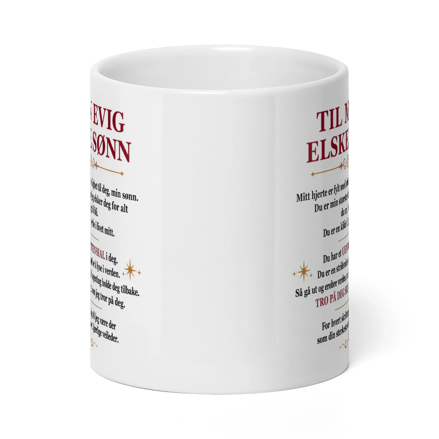 Til min evig elskede sønn ❤️☕