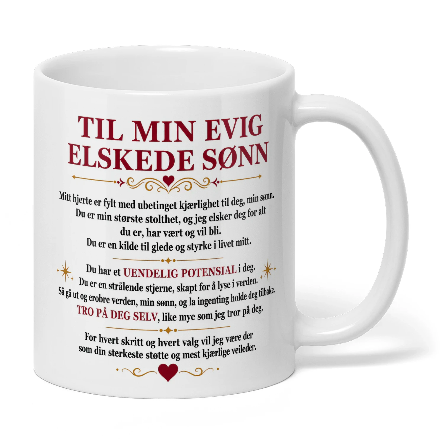 Til min evig elskede sønn ❤️☕