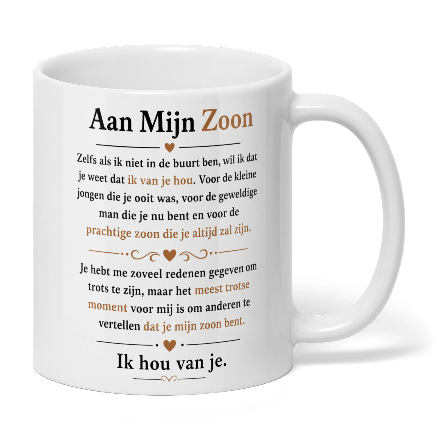Betekenisvol cadeau voor zoon