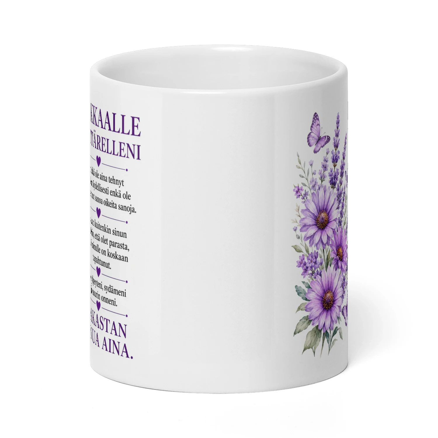 Rakkaudella tyttärelleni - Muki lämpimällä viestillä 🎁