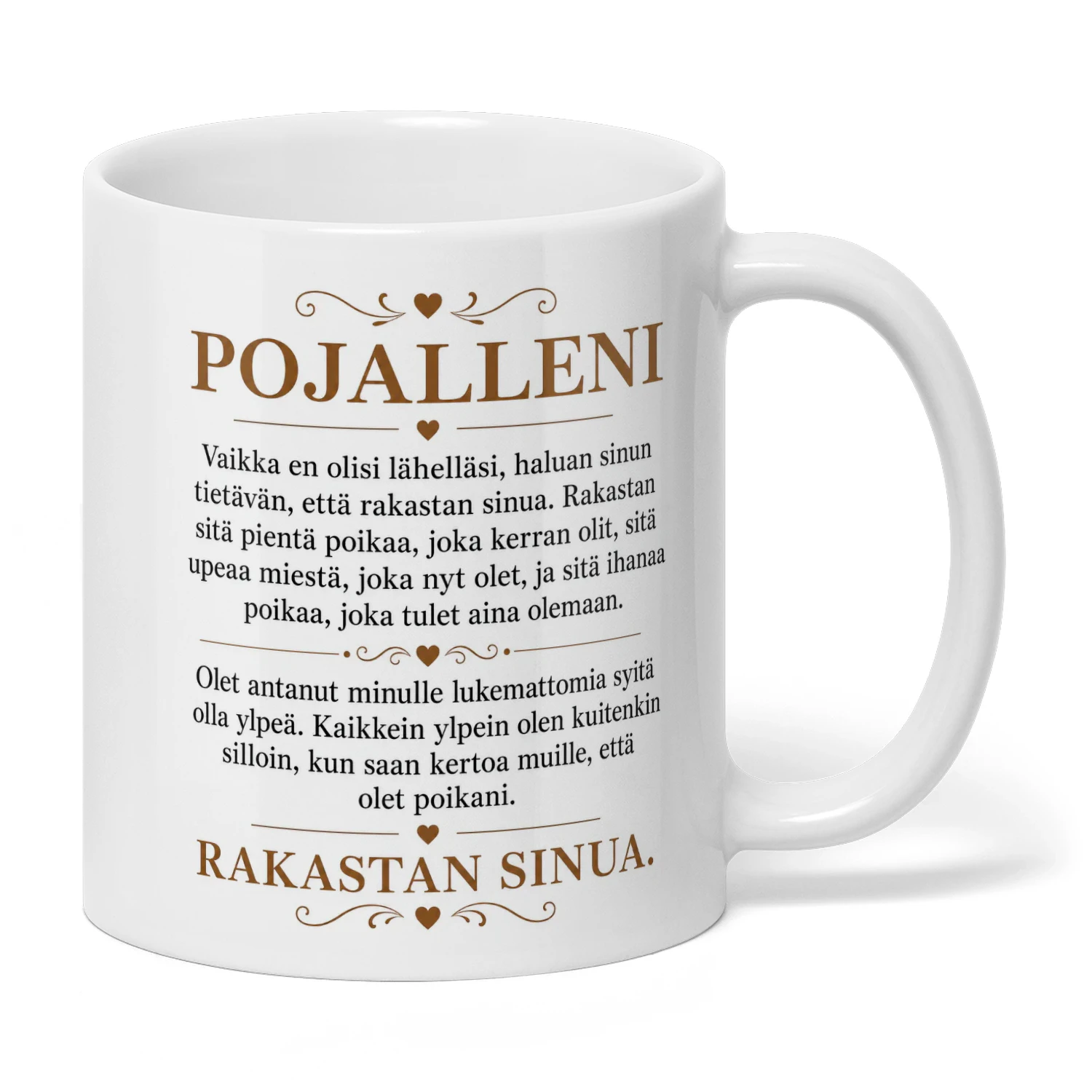 Rakkaudella Pojalleni - Muki Lämpimällä Viestillä  🎁