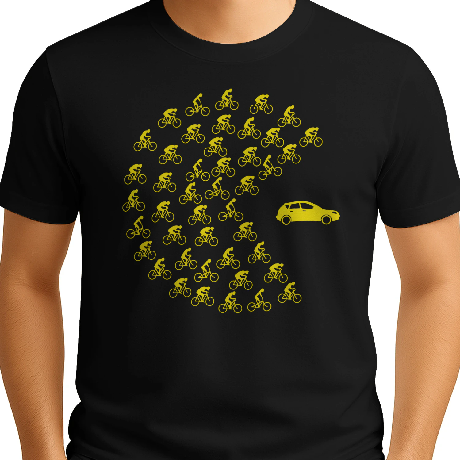 Grappig fietsshirt