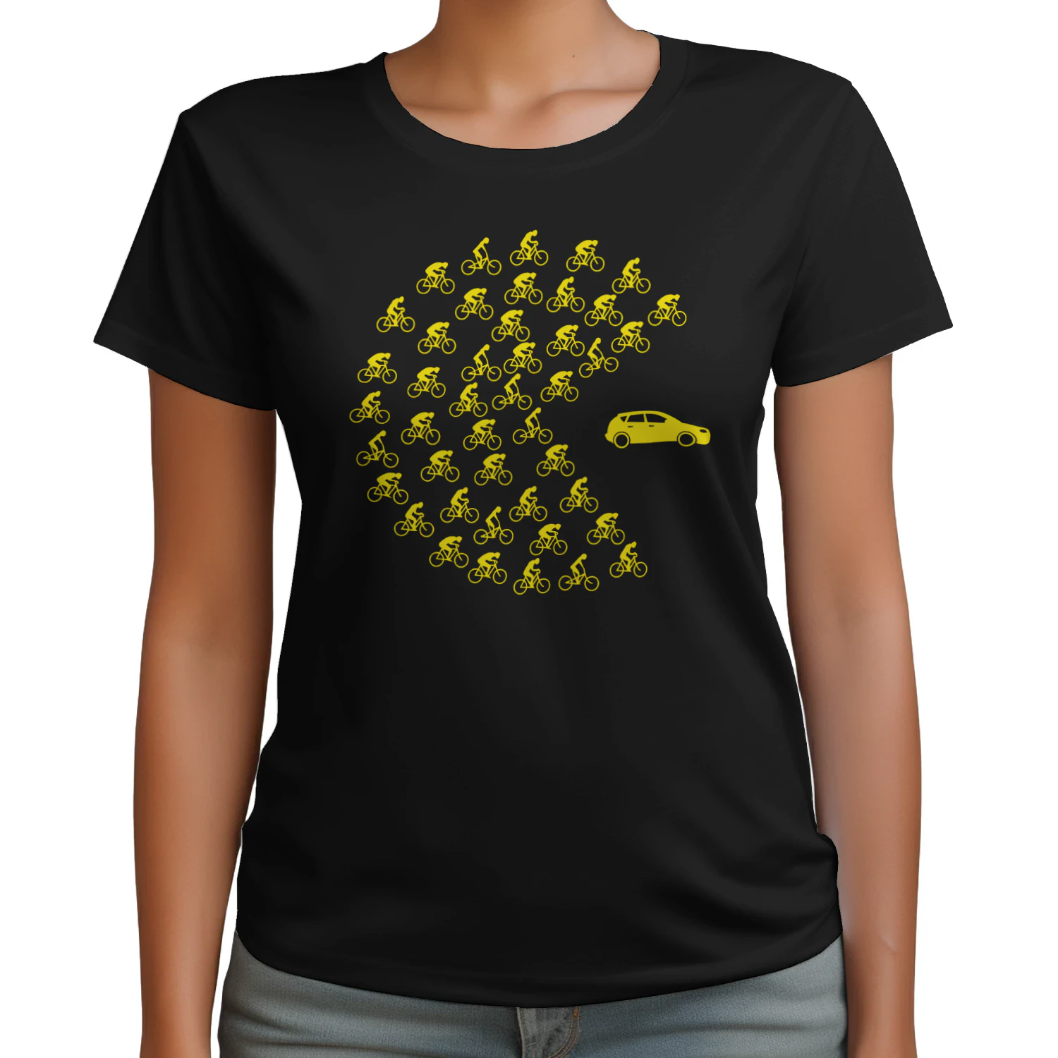 Grappig fietsshirt