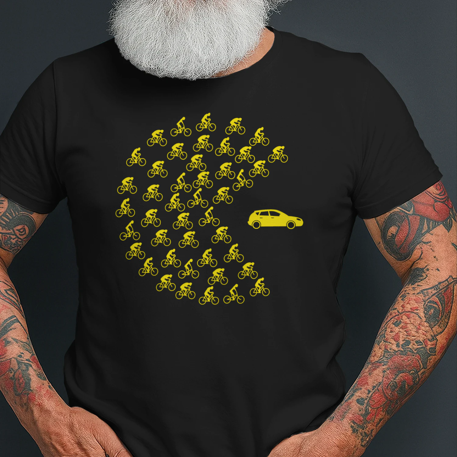 Grappig fietsshirt