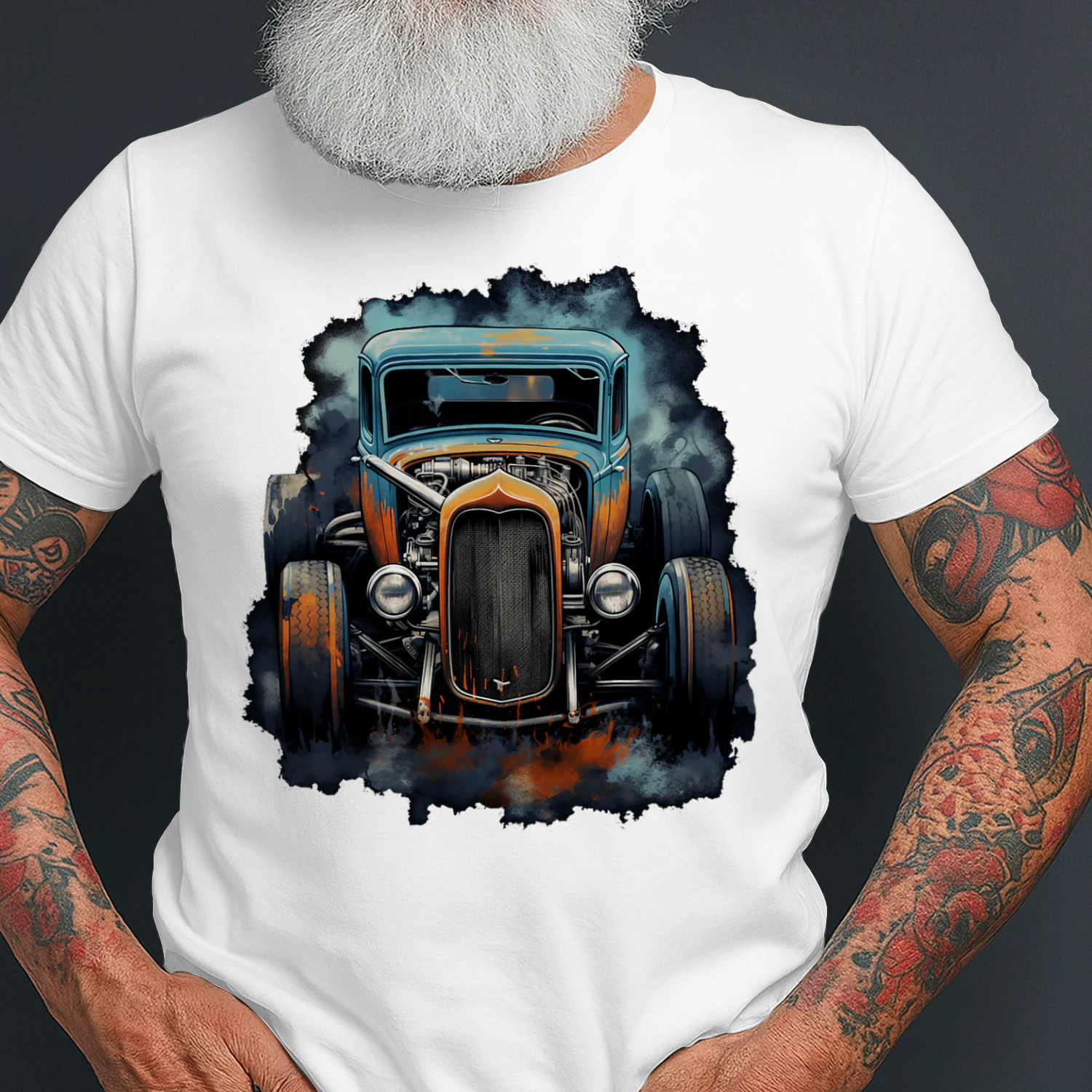 Rust Bucket Hot Rod Rat Rod Vintage Classic Car Men Hot Rod T Shirt HRD0196