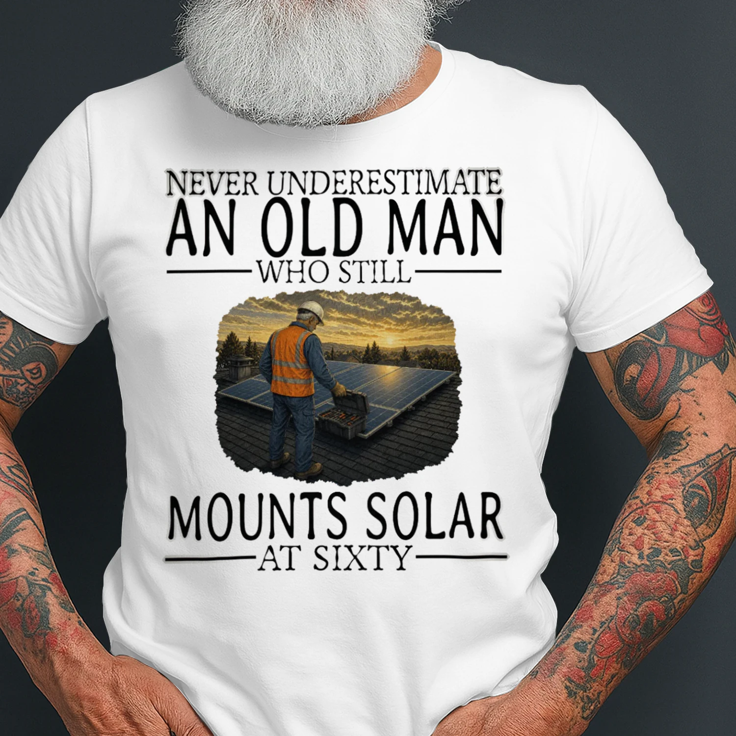 Never Underestimate An Old Man Who Still Mounts Solar At Sixty SOL0006
