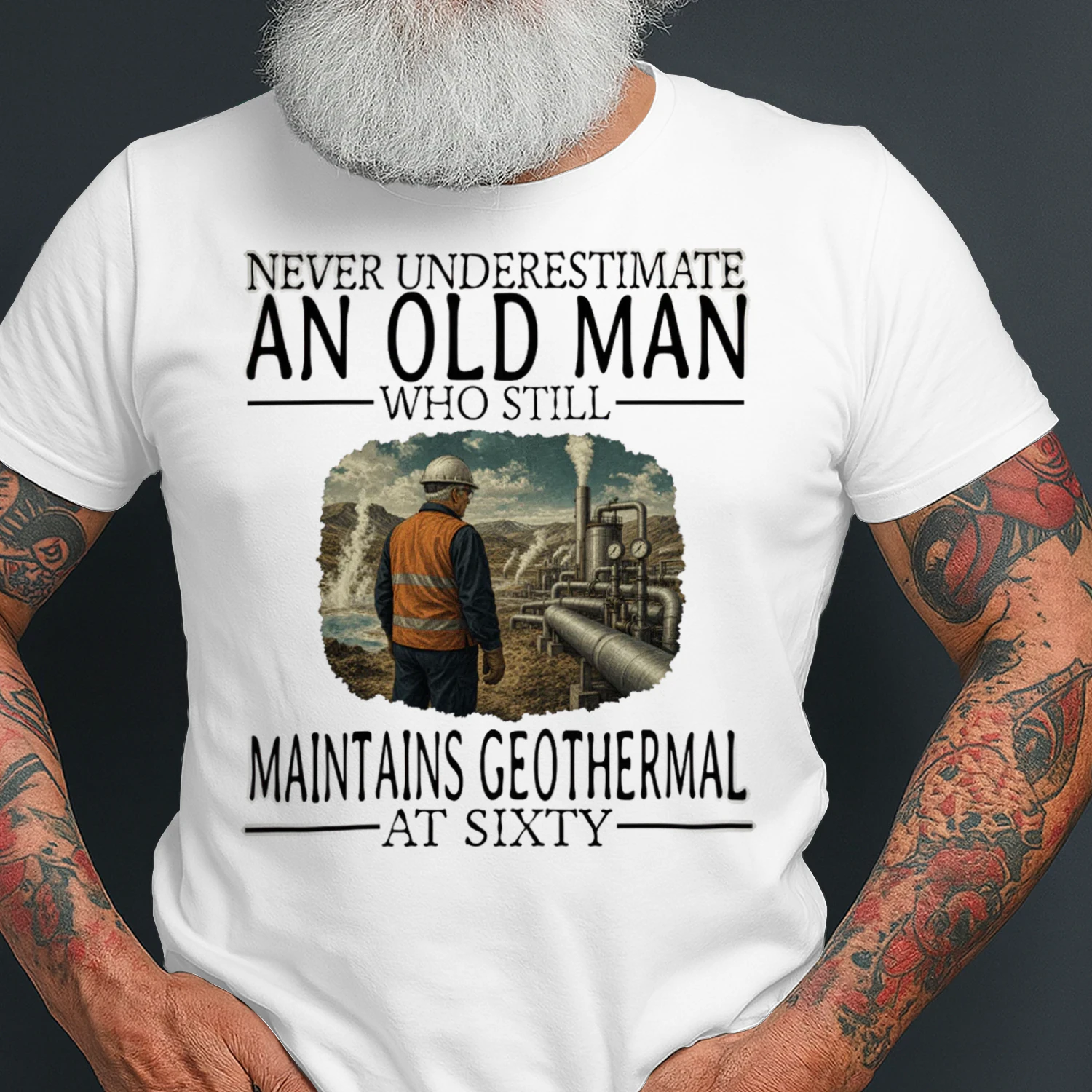 Never Underestimate An Old Man Who Still Maintains Geothermal At Sixty GEO0006