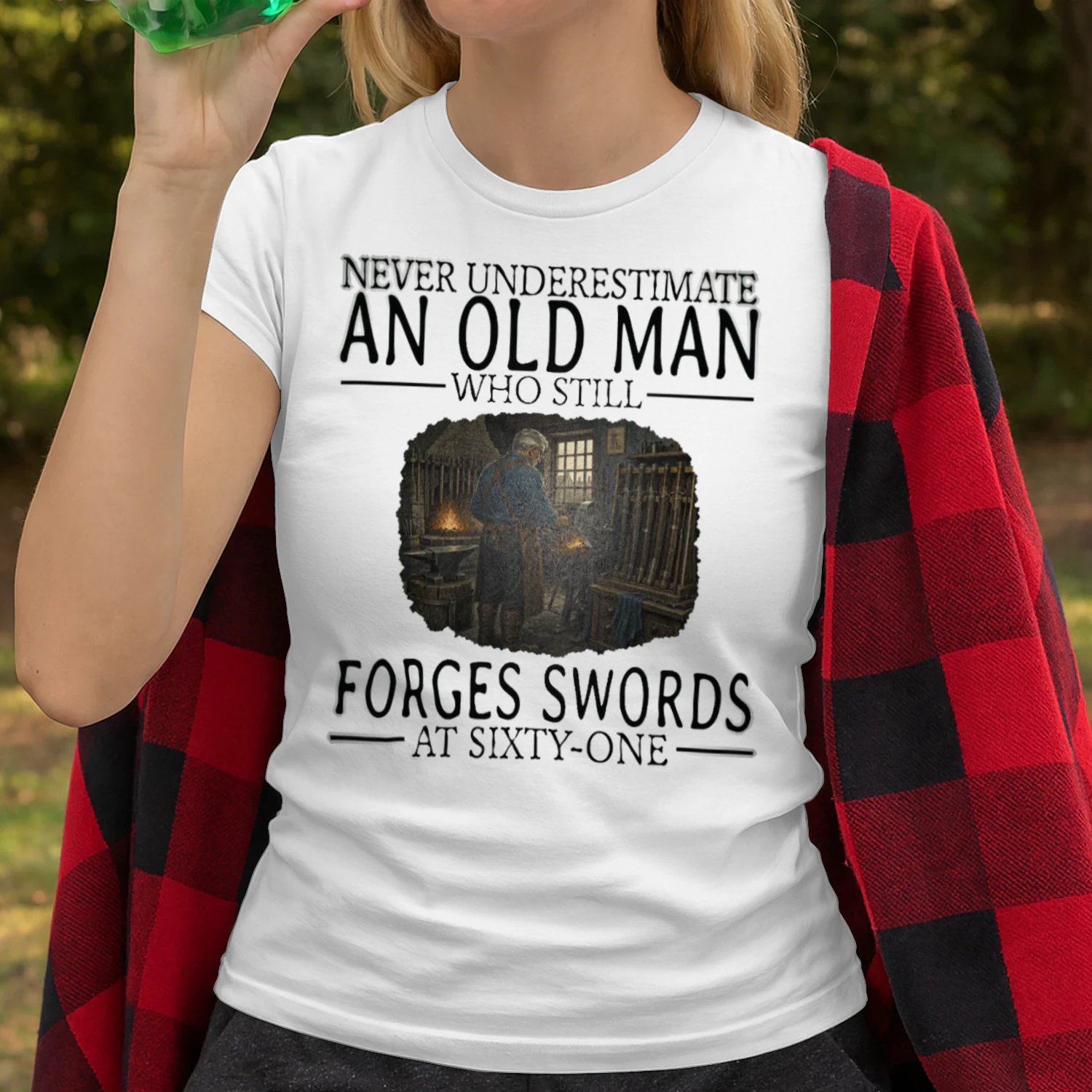 Never Underestimate An Old Man Who Still Forges Swords At Sixty One SWO0005