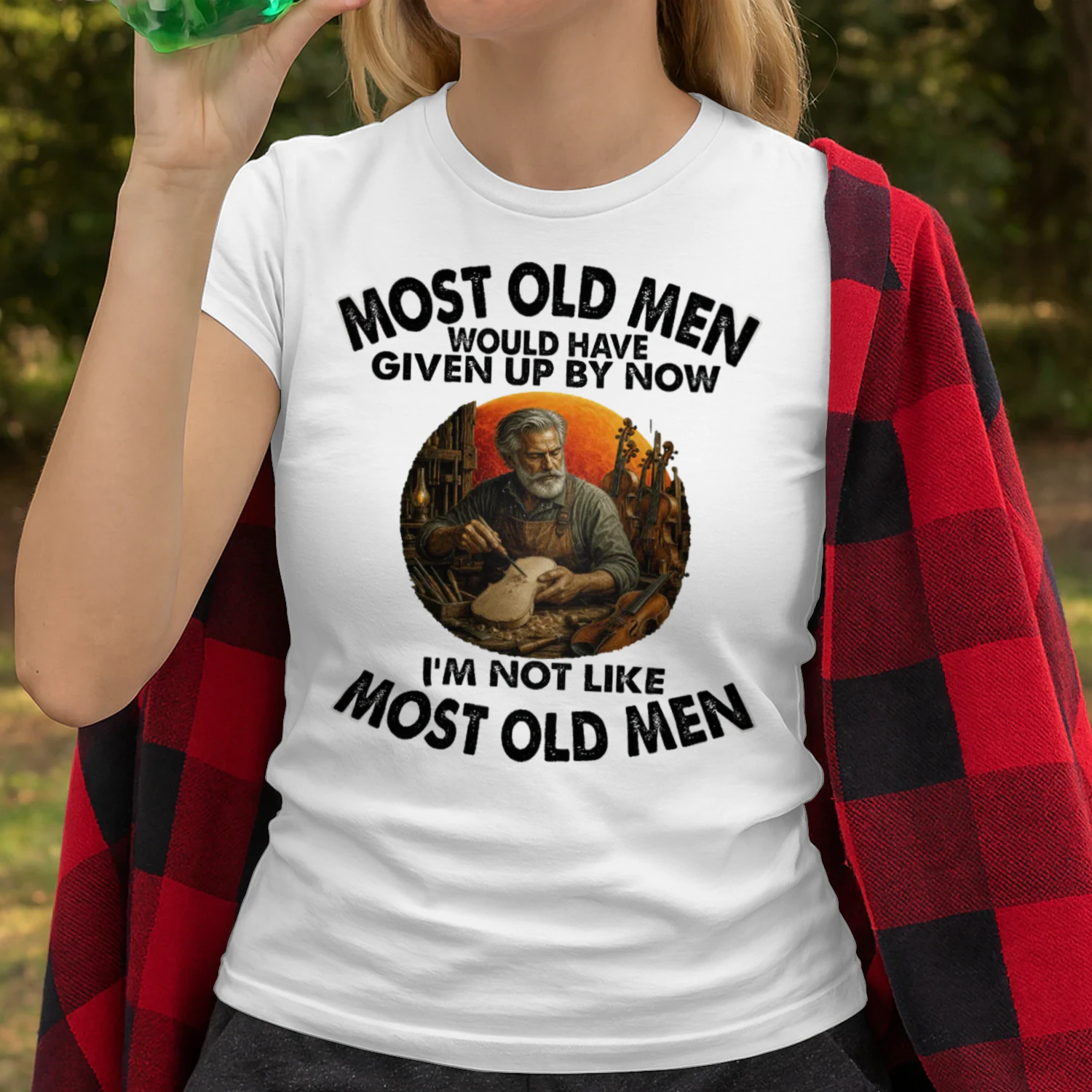 Most Old Men Give Up By Now Violin Maker VIO0001
