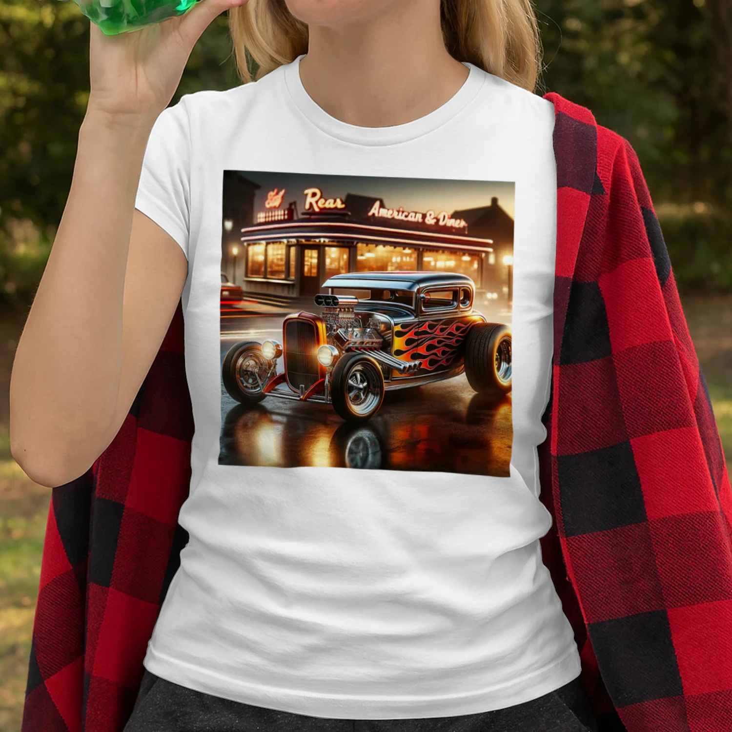 Classic Hot Rod Retro Vintage Hotrod Car Illustration Hot Rod T Shirt HRD0069