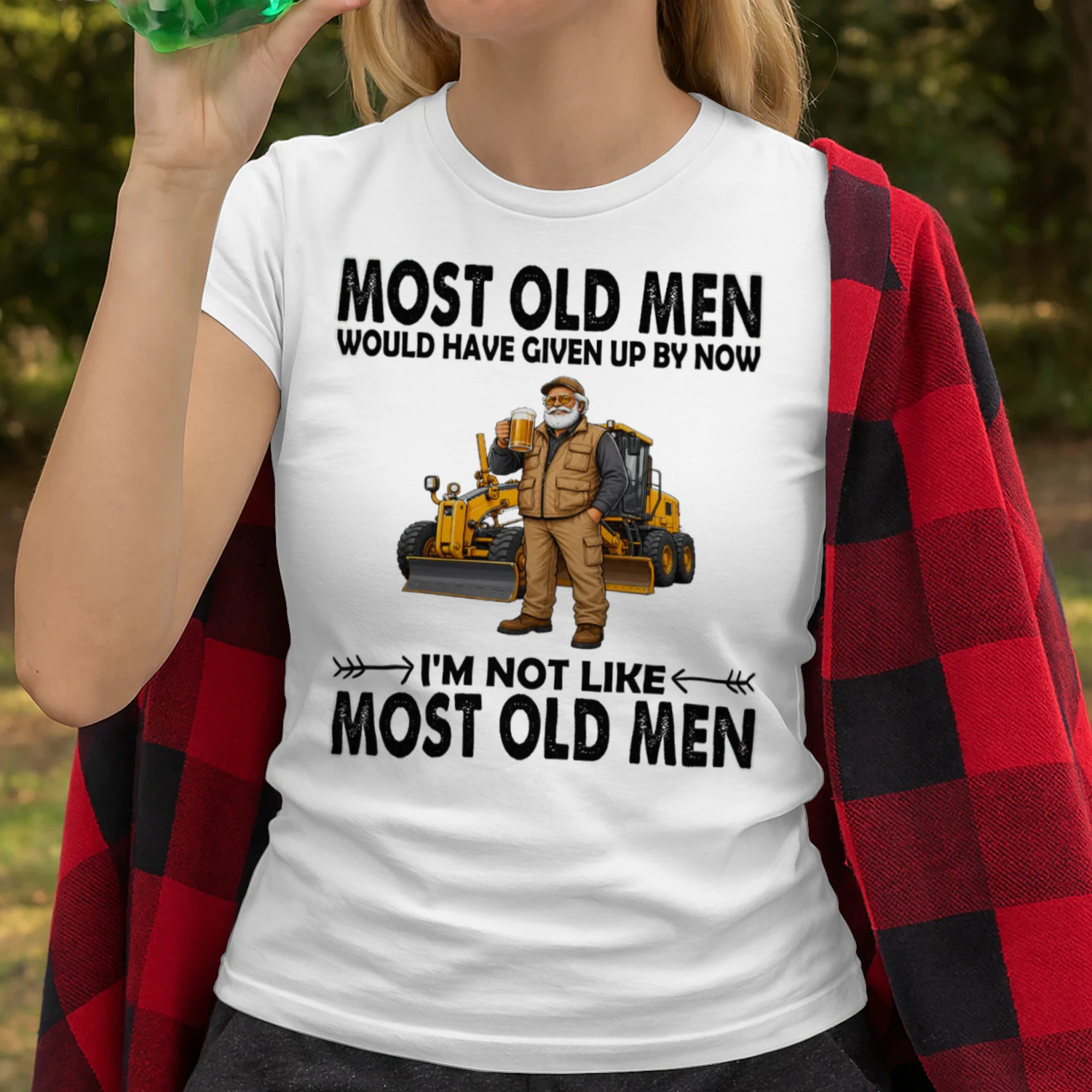 Most Old Men Give Up By Now Motor Grader GRA0002