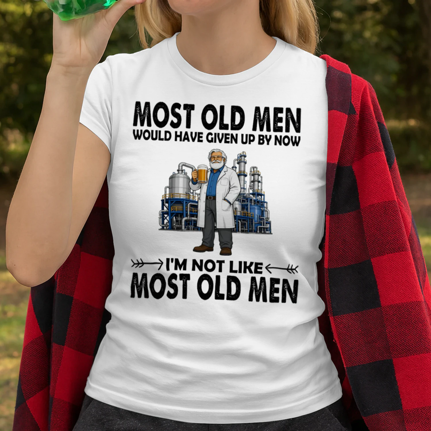 Most Old Men Give Up By Now Chemical Plant CHE0002