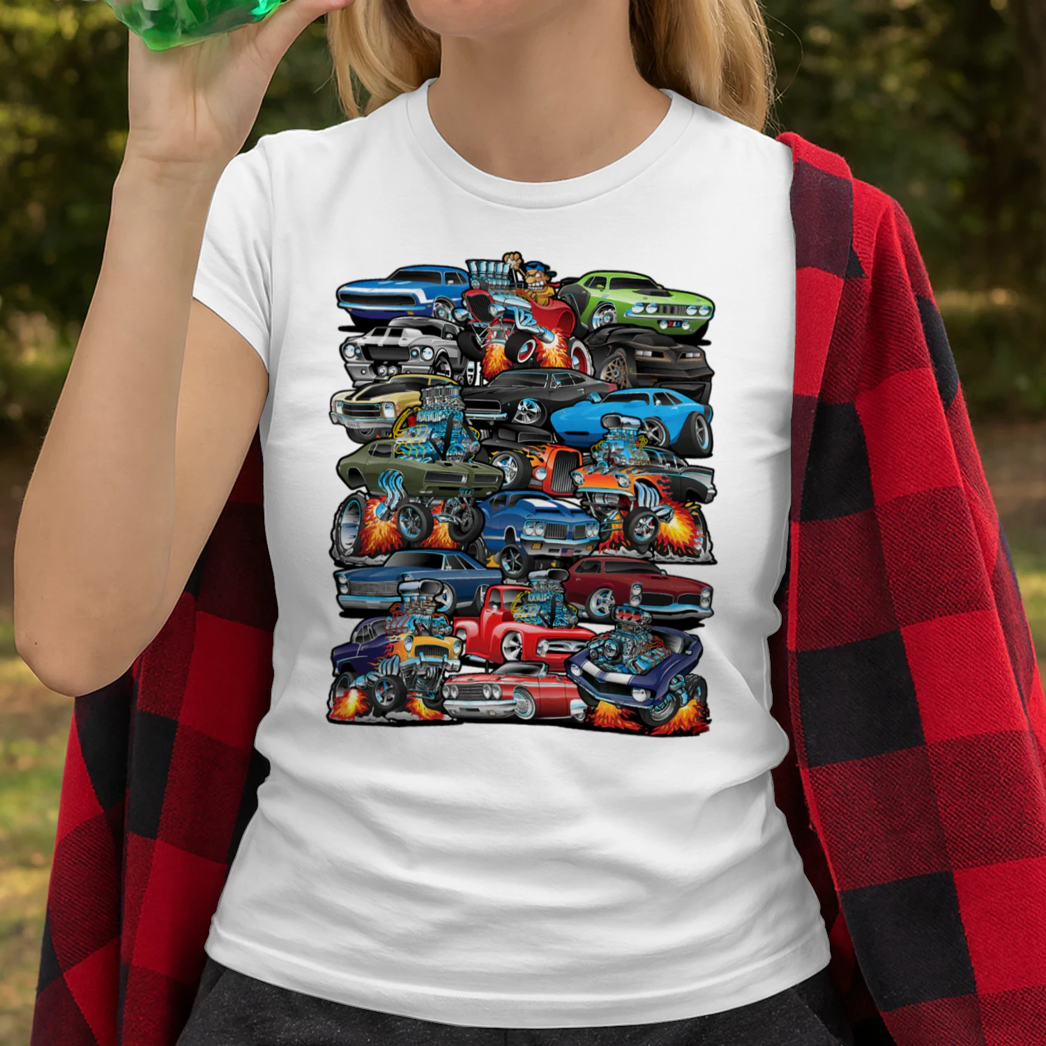 Car Madness Muscle Cars Classic Cars And Cartoon Hot Rod T Shirt HRD0058